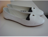 Thumbnail for your product : Rochas White Leather Flats