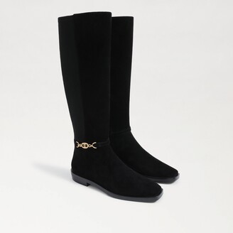 High boots - Suede calfskin & lambskin, black — Fashion