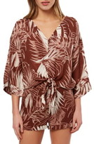 Thumbnail for your product : O'Neill Evan Leaf Print Tie Hem Top