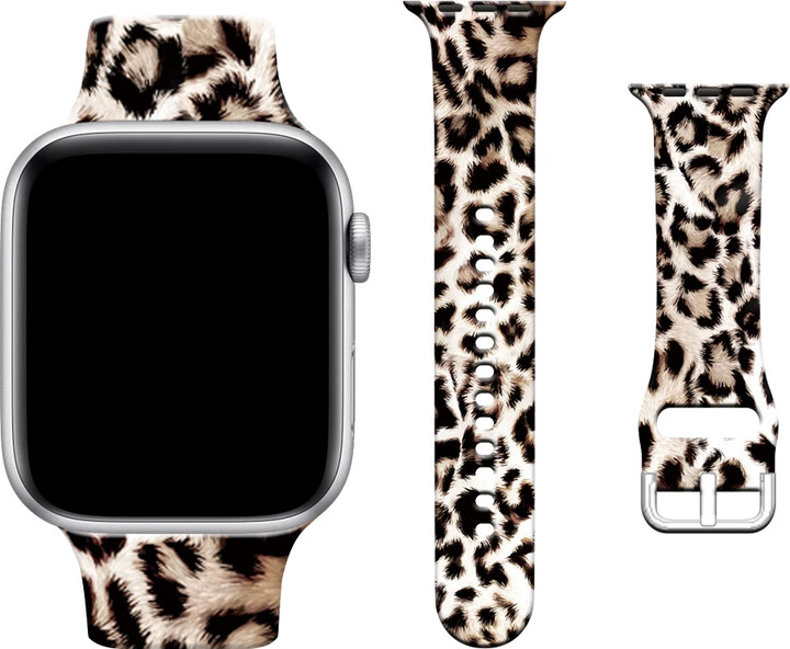 None Leopard Strap For Apple Watch Ultra band 45mm 41 49mm 44mm 42 40mm 46mm Silicone Bracelet For iWatch series 10 9 8 7 6 5 4 SE 3