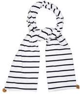 Thumbnail for your product : Donni Charm Fur-Trimmed Striped Scarf w/ Tags