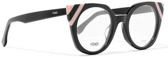 Fendi Cat-eye Acetate Optical Glasses - Gray