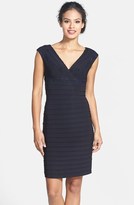 Thumbnail for your product : Adrianna Papell Pleated Jersey Sheath Dress