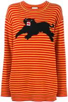 Gucci striped panther jumper