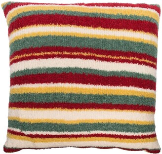 The Elder Statesman Teddy Stripe knitted cushion