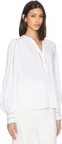 Thumbnail for your product : L'Agence Kiera Ladder Trim Blouse