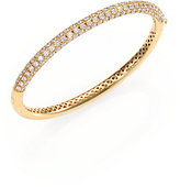 Thumbnail for your product : Roberto Coin Fantasia Diamond & 18K Yellow Gold Bangle Bracelet
