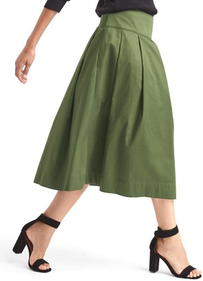 Gap Pleated A-line midi skirt