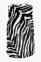 Thumbnail for your product : Mason by Michelle Mason Open-back zebra-print velvet top