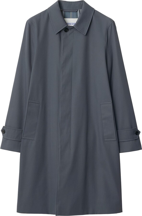 Burberry Cotton Long Gabardine Car Coat