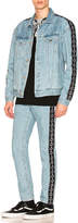 Thumbnail for your product : Marcelo Burlon County of Milan x Kappa Blue Antifit Jeans