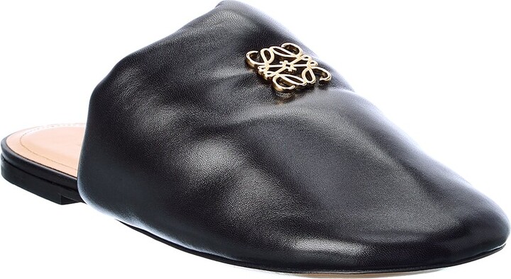 Loewe Puffy Anagram Leather Mule ShopStyle