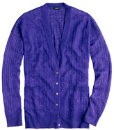 Thumbnail for your product : J.Crew Linen cable-knit cardigan