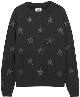 Zoe Karssen Star Leather patch Sweatshirt