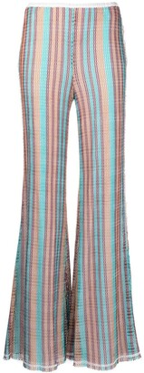 M Missoni Striped Wide-Leg Trousers