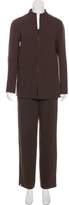 Thumbnail for your product : Ralph Rucci Wool Straight-Leg Pant Suit Brown Ralph Rucci Wool Straight-Leg Pant Suit