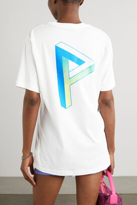 PARADISED + Net Sustain Gradient Printed Cotton-jersey T-shirt - White