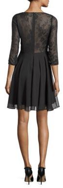 The Kooples Lace-Up Fit-&-Flare Dress