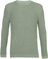 Thumbnail for your product : Topman Light Green Waffle Sweater