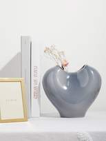 Thumbnail for your product : AERIN Paola Large Gilded-edge Ceramic Vase - Blue