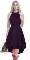 Thumbnail for your product : MenaliaDress Chiffon Halter High Low Country Bridesmaid Dresses Prom Gown M052LF US