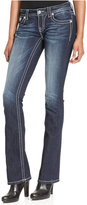 Thumbnail for your product : Miss Me Rhinestone-Embroidered Bootcut Jeans, Dark Wash