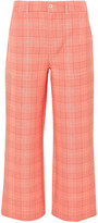 Thumbnail for your product : Ganni Checked Cady Wide-leg Pants