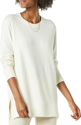 Daily Ritual Women's Jersey Relaxed-Fit Long-Sleeve Pocket Shirt 