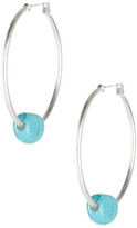 Thumbnail for your product : Kenneth Cole New York Turquoise Beaded Hoop Earrings