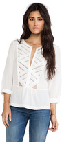 Thumbnail for your product : Twelfth St. By Cynthia Vincent By Cynthia Vincent Lace Bib Peplum Blouse