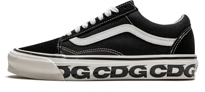 vans old skool all black white stripe