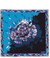 Thumbnail for your product : Emilio Pucci Khiva Square Silk Scarf, Petrol