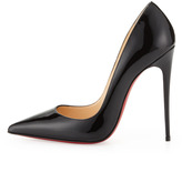 Thumbnail for your product : Christian Louboutin So Kate Patent Pointed-Toe Red Sole Pump, Black