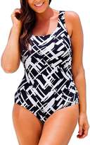 Thumbnail for your product : Passionate Adventure Women's Plus Size Pro Athletic One Piece Swimsuits Backless Swimwear Bathing Suit