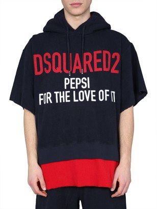 dsquared hoodie blue