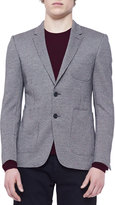 Thumbnail for your product : Burberry Two-Button Mini Houndstooth Jacket, Brown