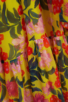 Thumbnail for your product : Saloni Alexia Tie-front Floral-print Silk-georgette Maxi Dress