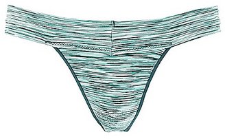Charlotte Russe Printed Microknit Thong Panties