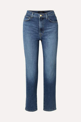 J Brand Jules High-rise Straight-leg Jeans - Mid denim