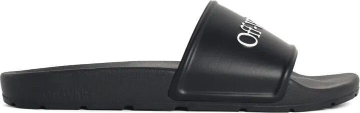 Off-White Embossed-Logo Slides
