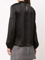 Thumbnail for your product : Derek Lam 10 Crosby Long Sleeve Band Collar Blouse with Buttons