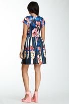 Thumbnail for your product : Romeo & Juliet Couture Floral Stripe Scuba Dress
