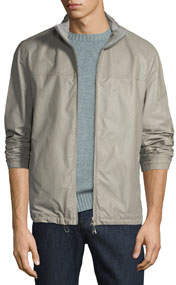 Men's Reversible Leather Wind Jacket