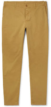 YMC Slim-Fit Tapered Cotton-Blend Twill Trousers - Men - Beige