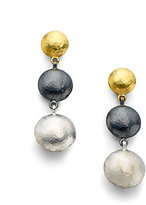 Thumbnail for your product : Gurhan Lentil 24K Yellow Gold & Sterling Silver Long Drop Earrings