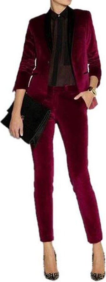 Burgundy Suit Women ShopStyle UK