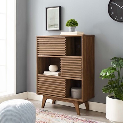 Modway Render 3-Tier Display Storage Cabinet Stand