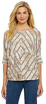 Thumbnail for your product : Chelsea & Violet Tie-Dye Stripe Top