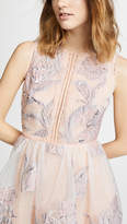 Thumbnail for your product : Marchesa Notte Sleeveless Cocktail with Lace Trim