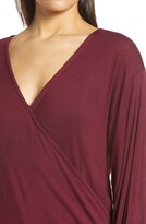 Thumbnail for your product : Loveappella Double Surplice Long Sleeve Knit Top